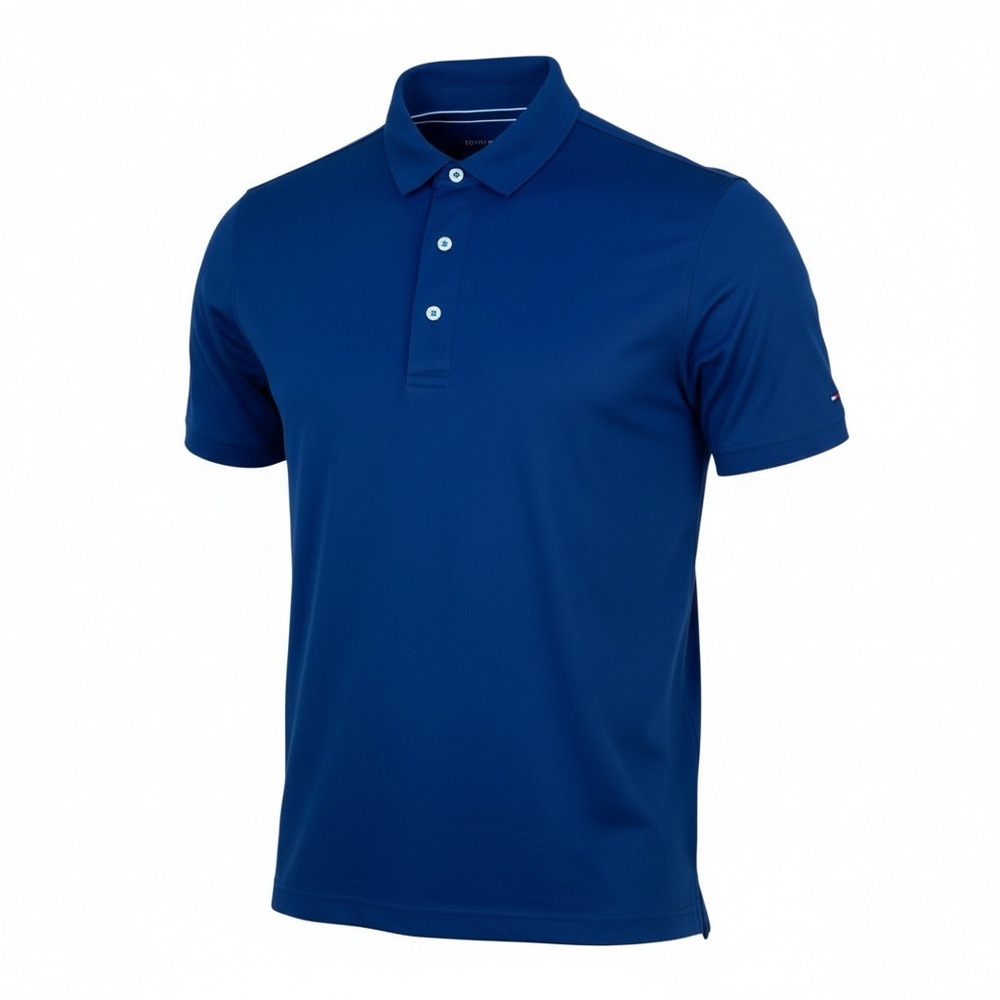 🔵 Tommy Hilfiger Golf Blue Polo Shirt Men’s Medium Classic Fit